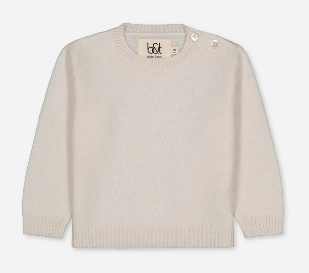 Cashmere Crewneck Sweater - Ivory