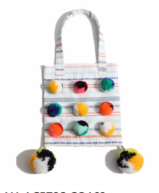 Pom Pom Messenger Tote