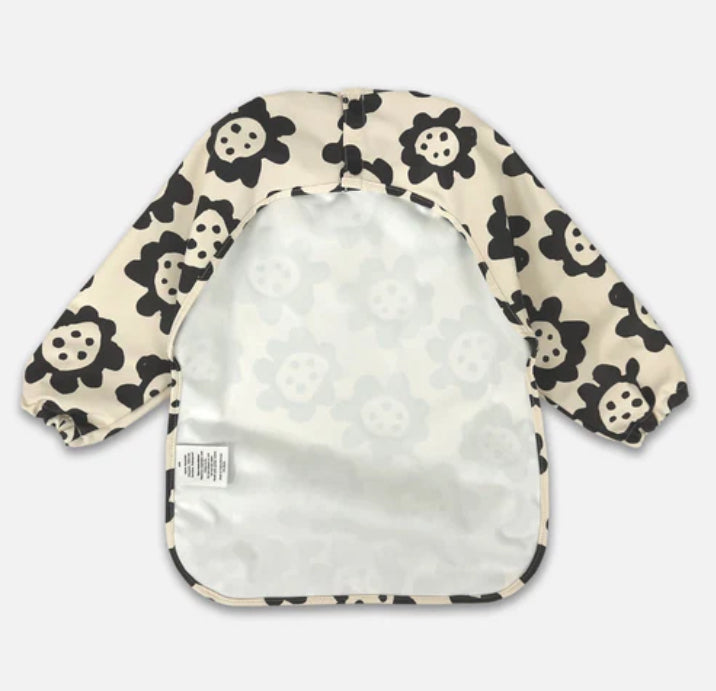 Smock Bib - Black Sunflowers