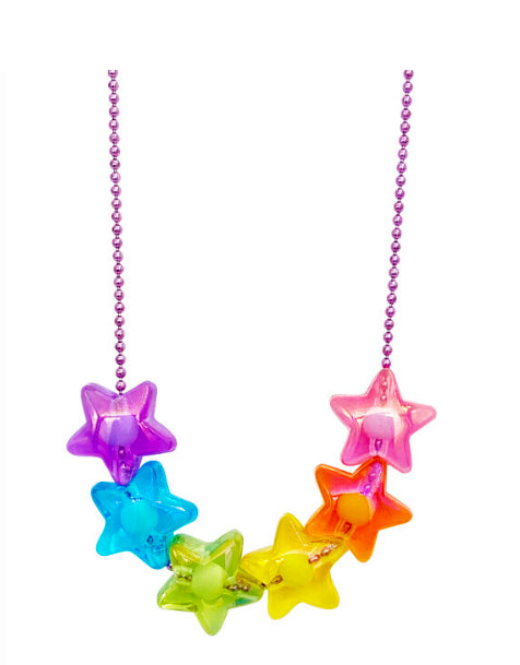 Necklace - Rainbow Stars on Ball Chain