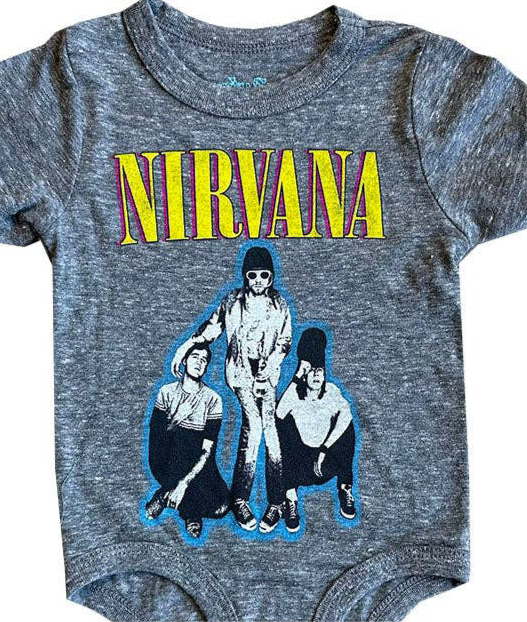 Nirvana Tri Blend SS Onesie