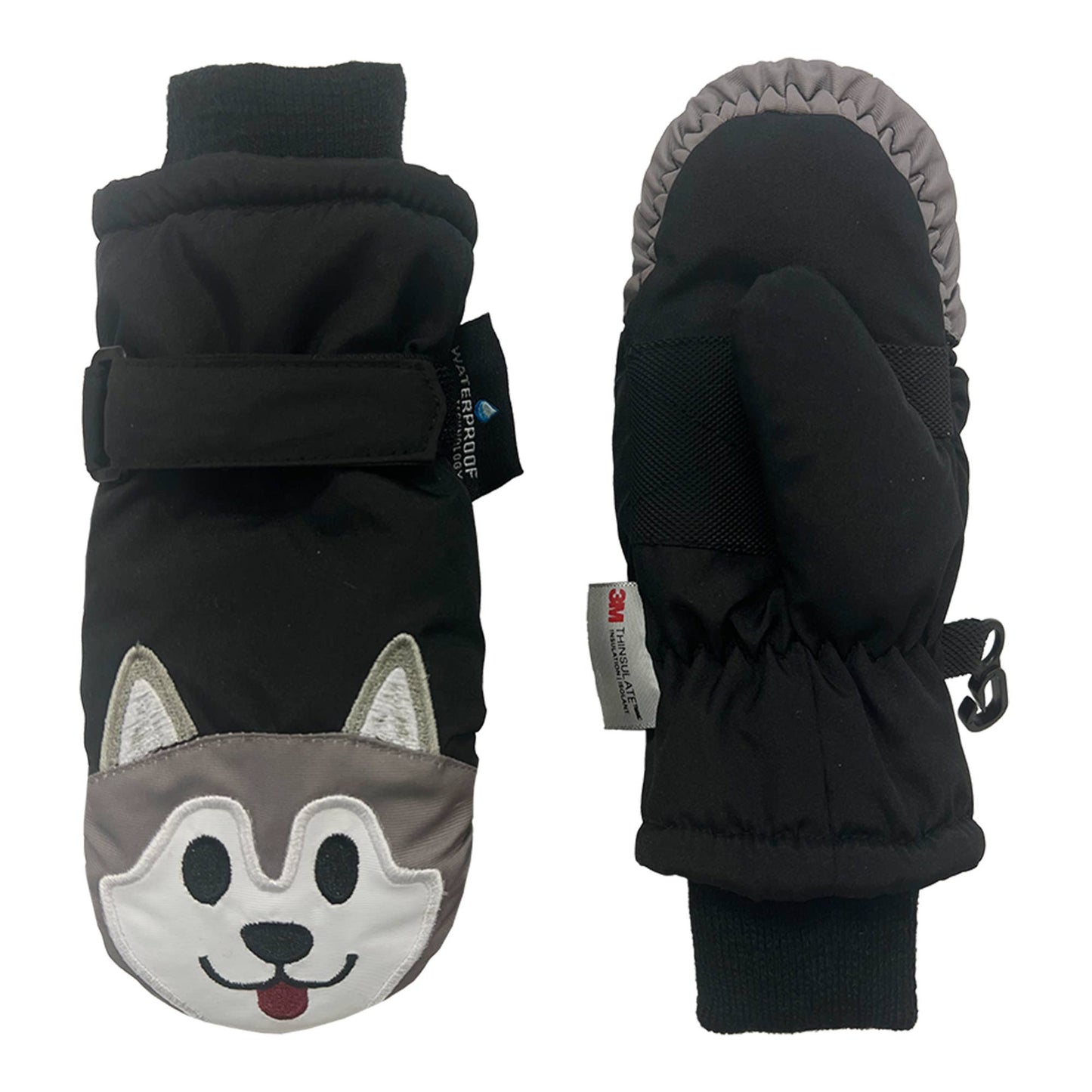 Critter Faces Ski Mittens - 2-4Y