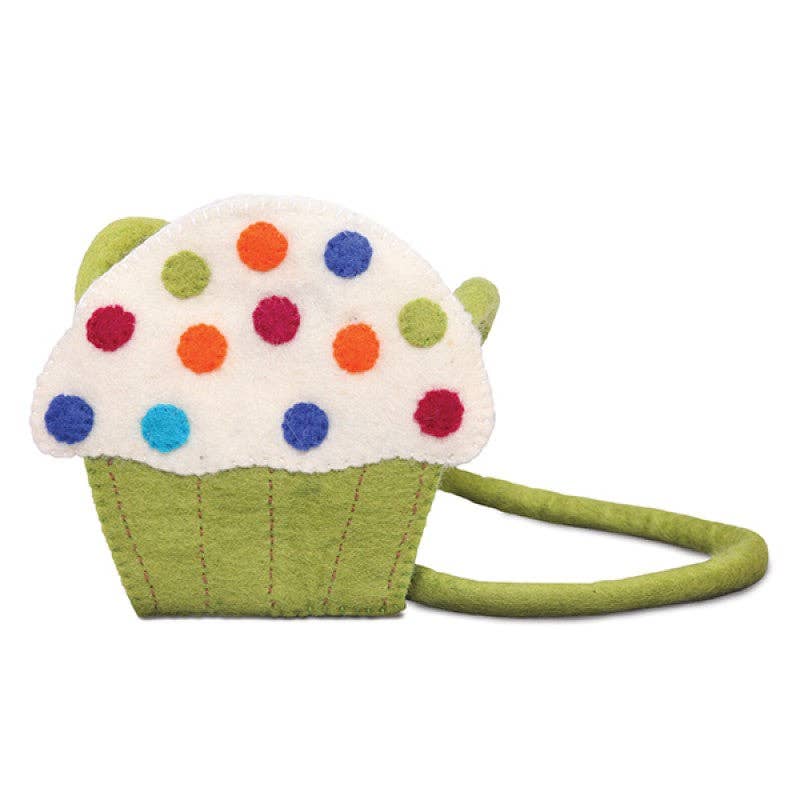 Felted Cupcake Hand Bag