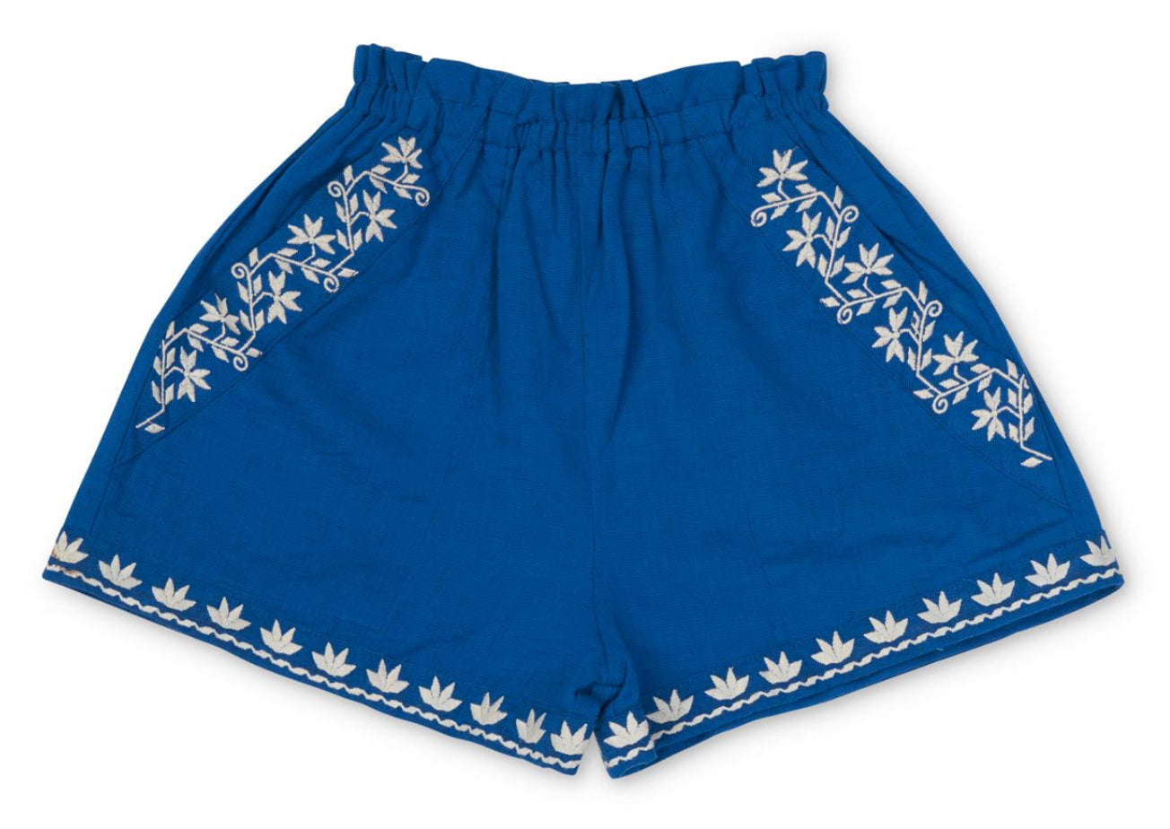 Paper Bag Shorts - Aegean Blue