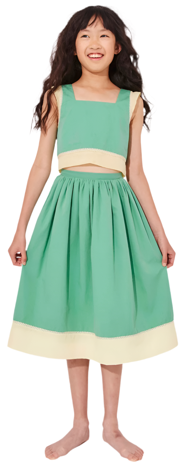 In a Roundabout Way Skirt - Verdigris