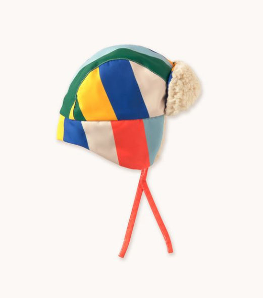 Multicolor Stripes Chapka Hat