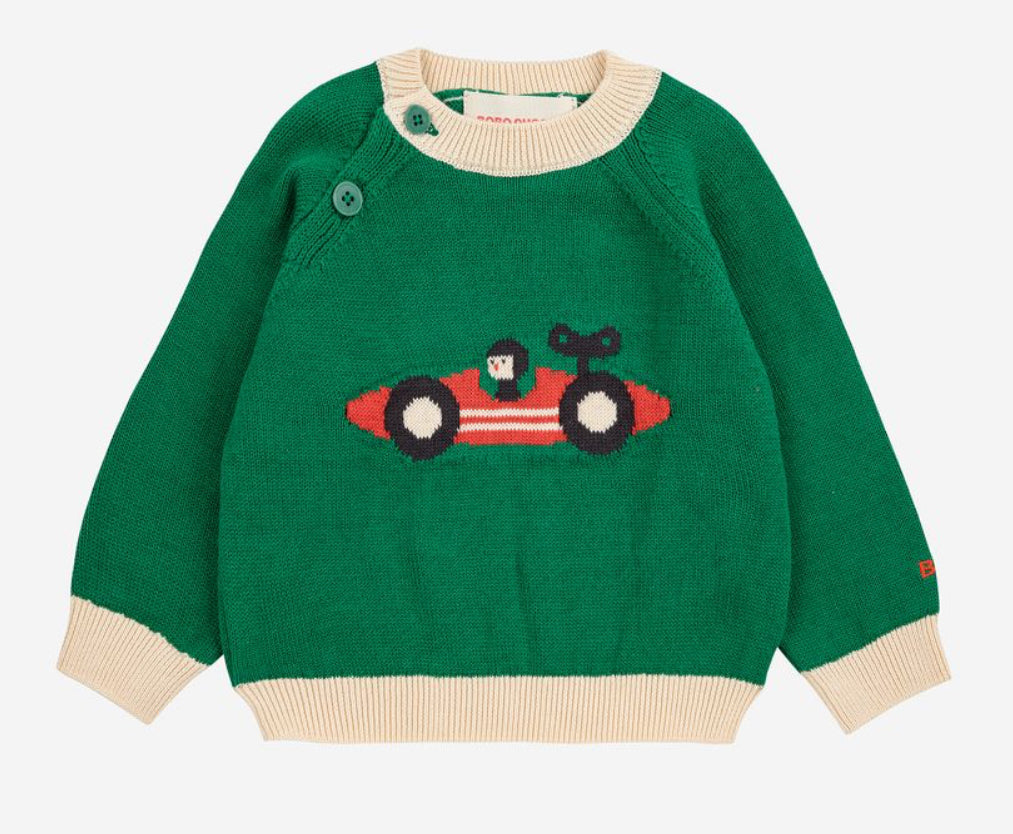 Race Car Knitted Footed Leggings