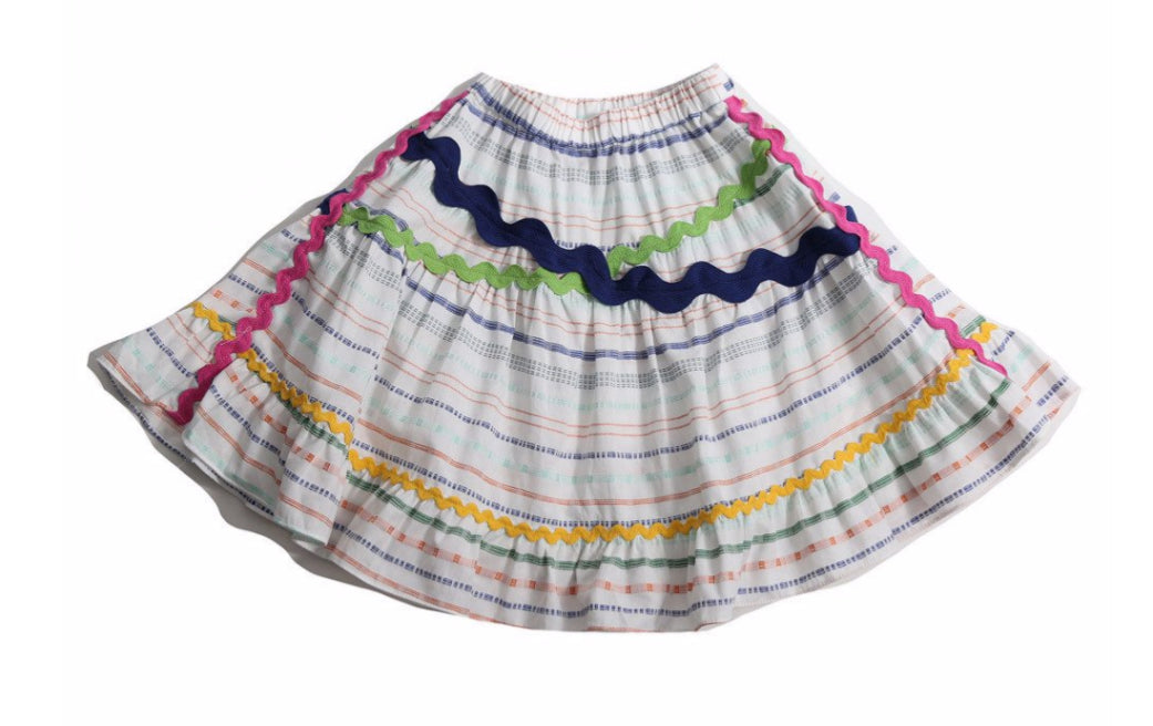 Cross Cross Flare Skirt