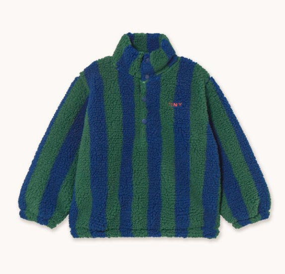 Stripes Sherpa Fleece Sweatpants - Blue