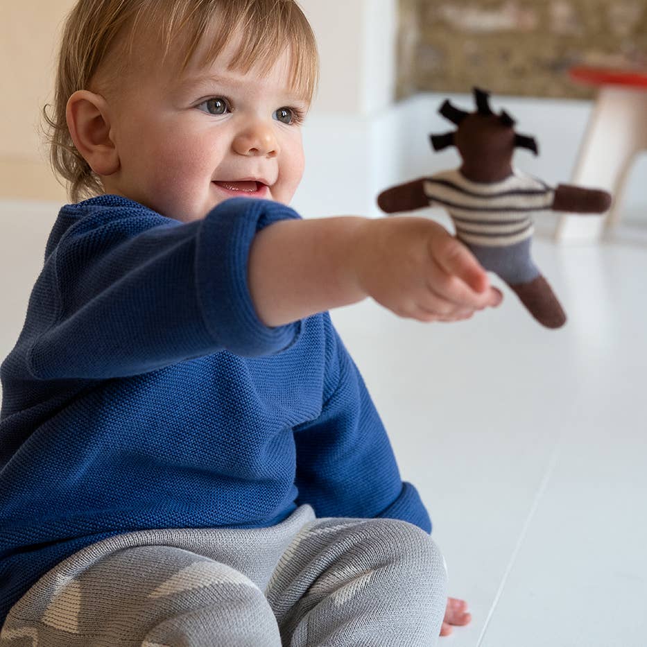 Cotton Knit Mini Rattles: Buddies