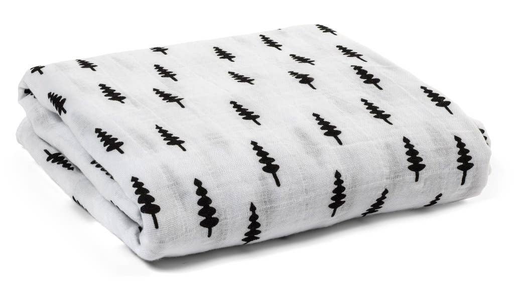 Organic Swaddle Blanket - Swiss Cross