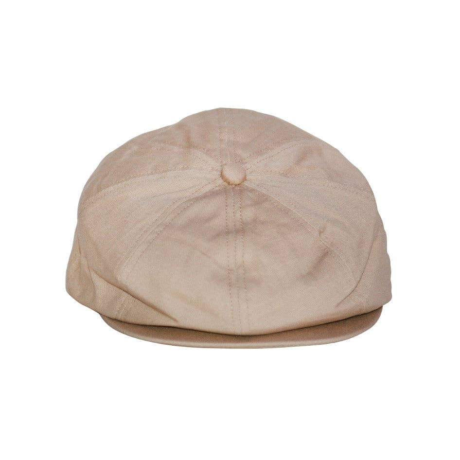 Tan Newsboy Cap