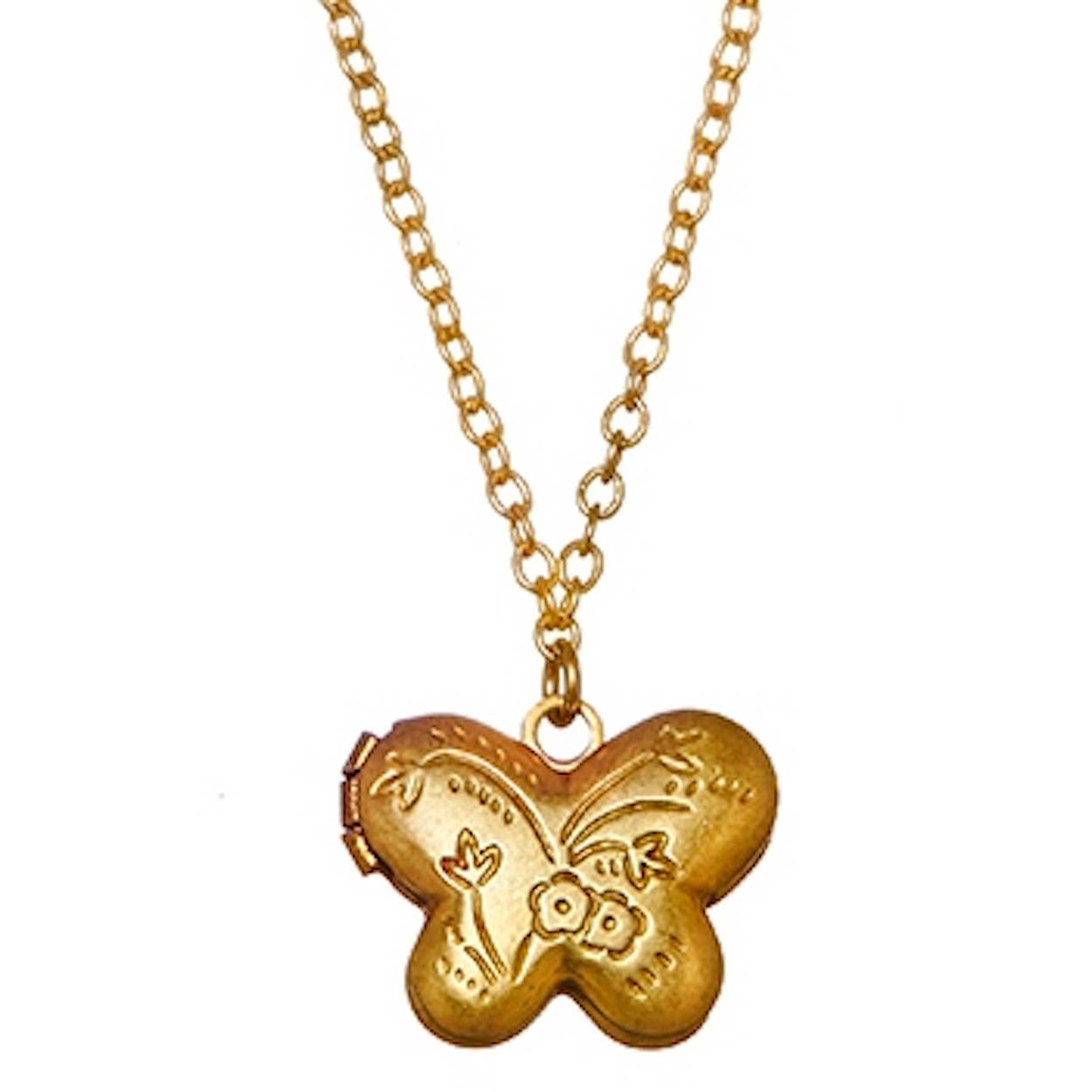 Butterfly Locket Necklace