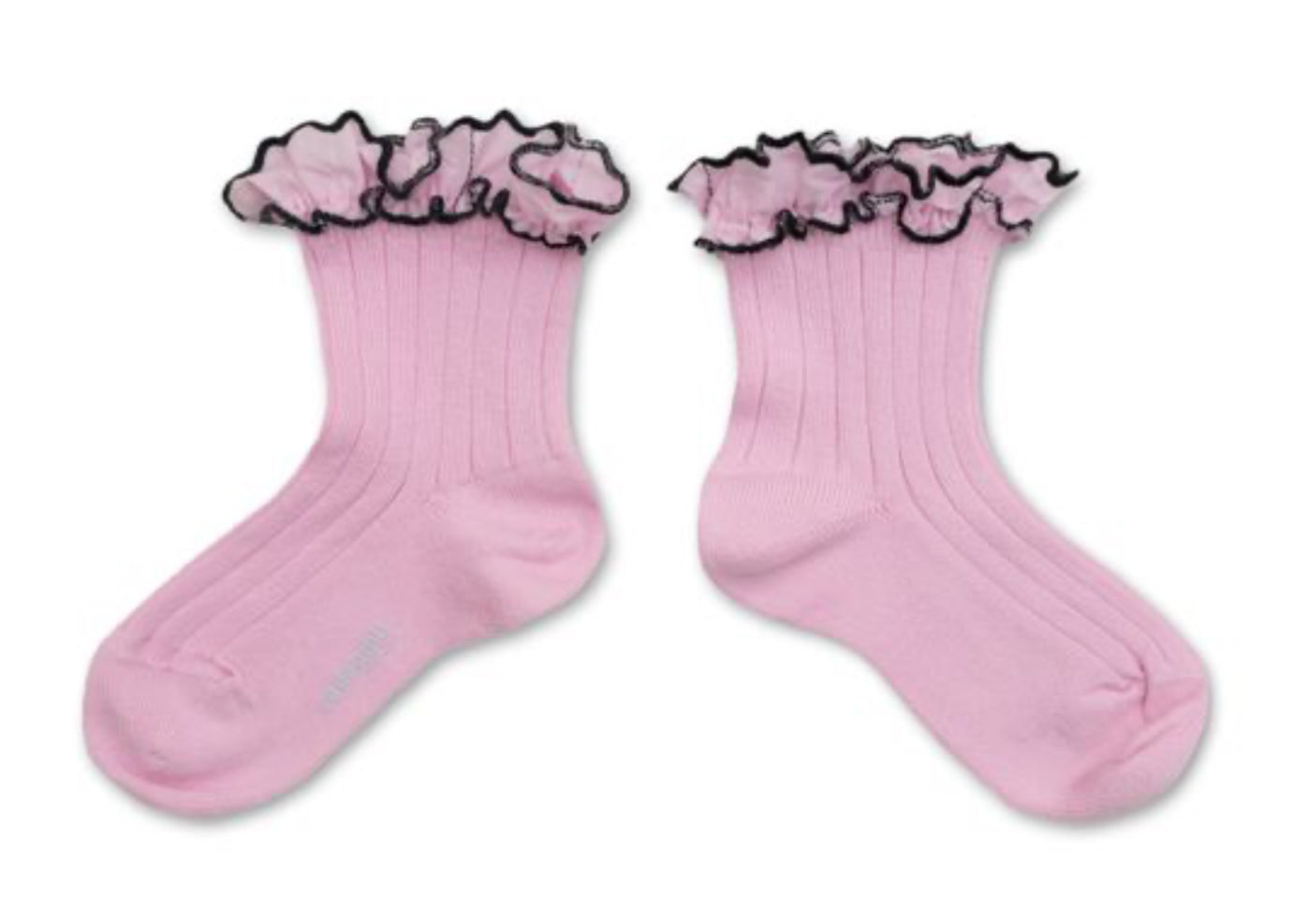 Suzanne - Ribbed Ankle Socks Rick Rack Ruffle