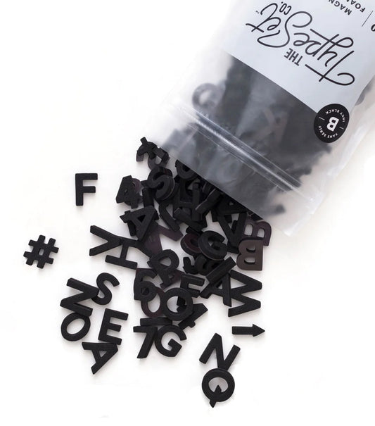 Magnetic Letters Black