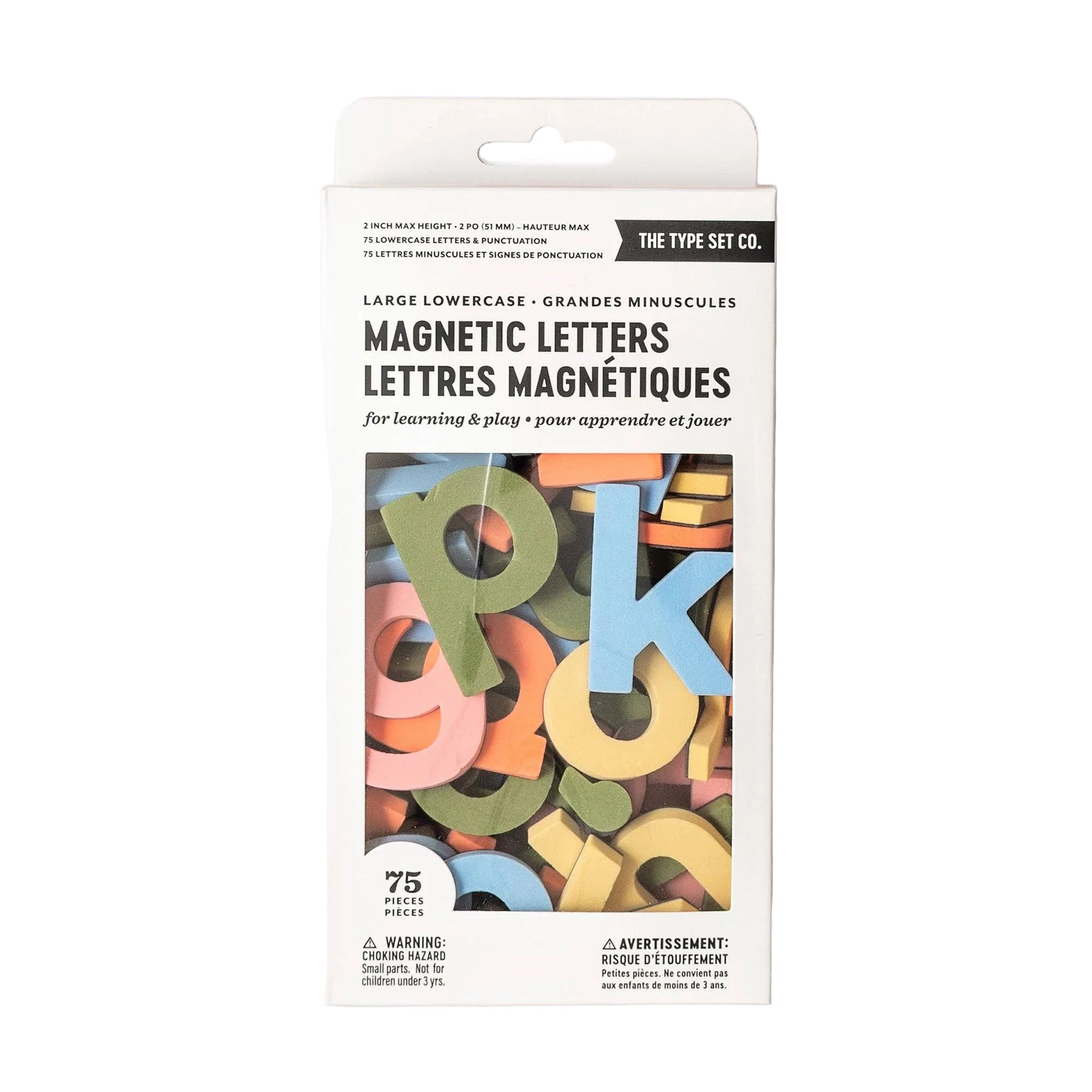 Magnetic Letters - 2" 75pc Lowercase - Rainbow Mod