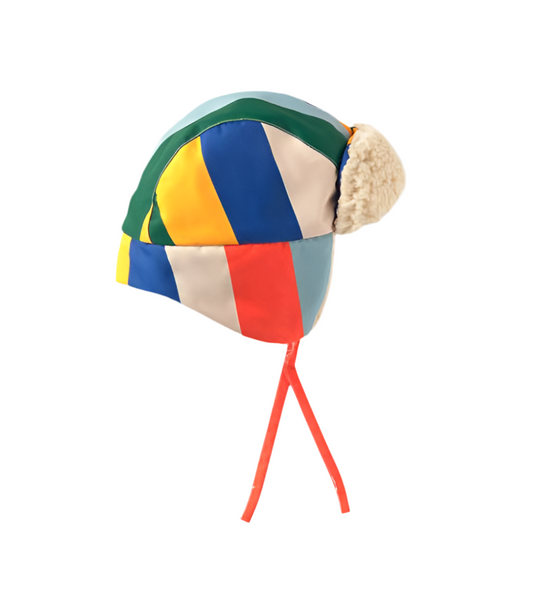 Multicolor Stripes Chapka Hat