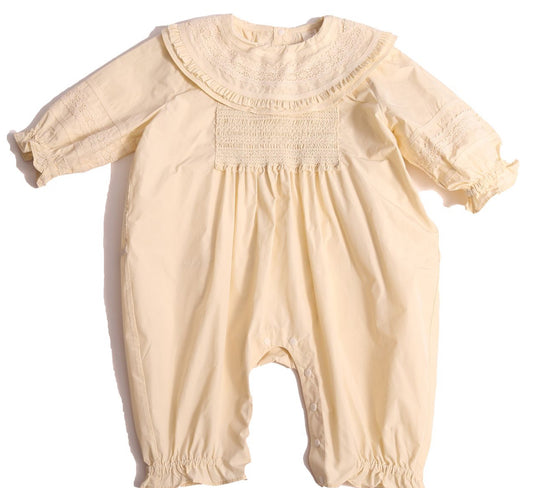 Brittany Ruffled Collar Onesie - Opal