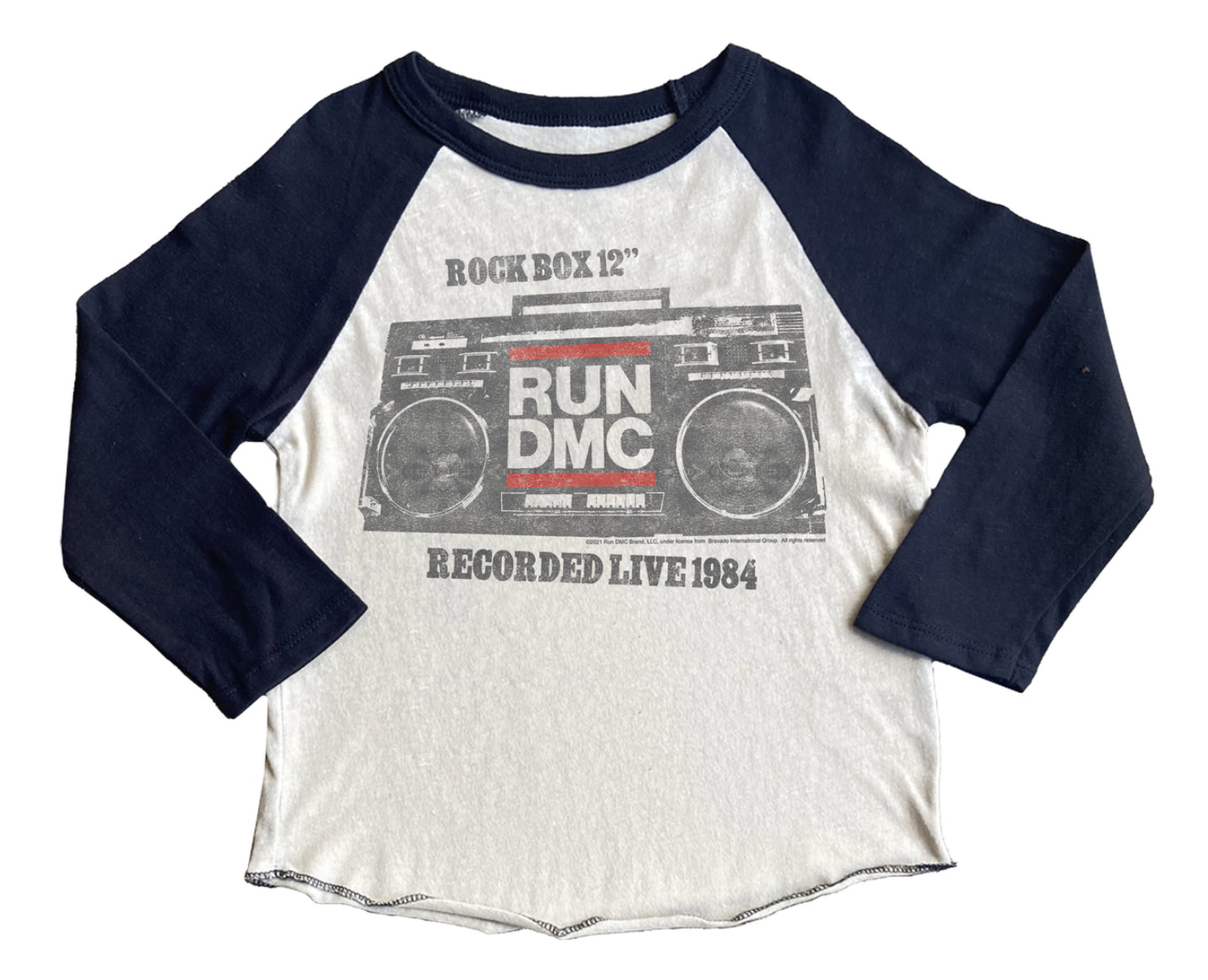 Run DMC Rock Box Recycled Raglan Tee