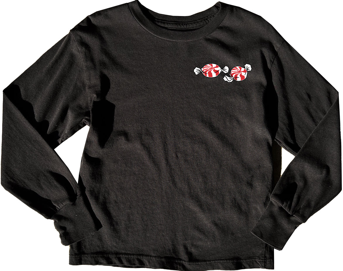 White Stripes Candy LS Tee