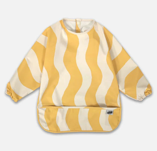 Smock Bib - Butter Waves