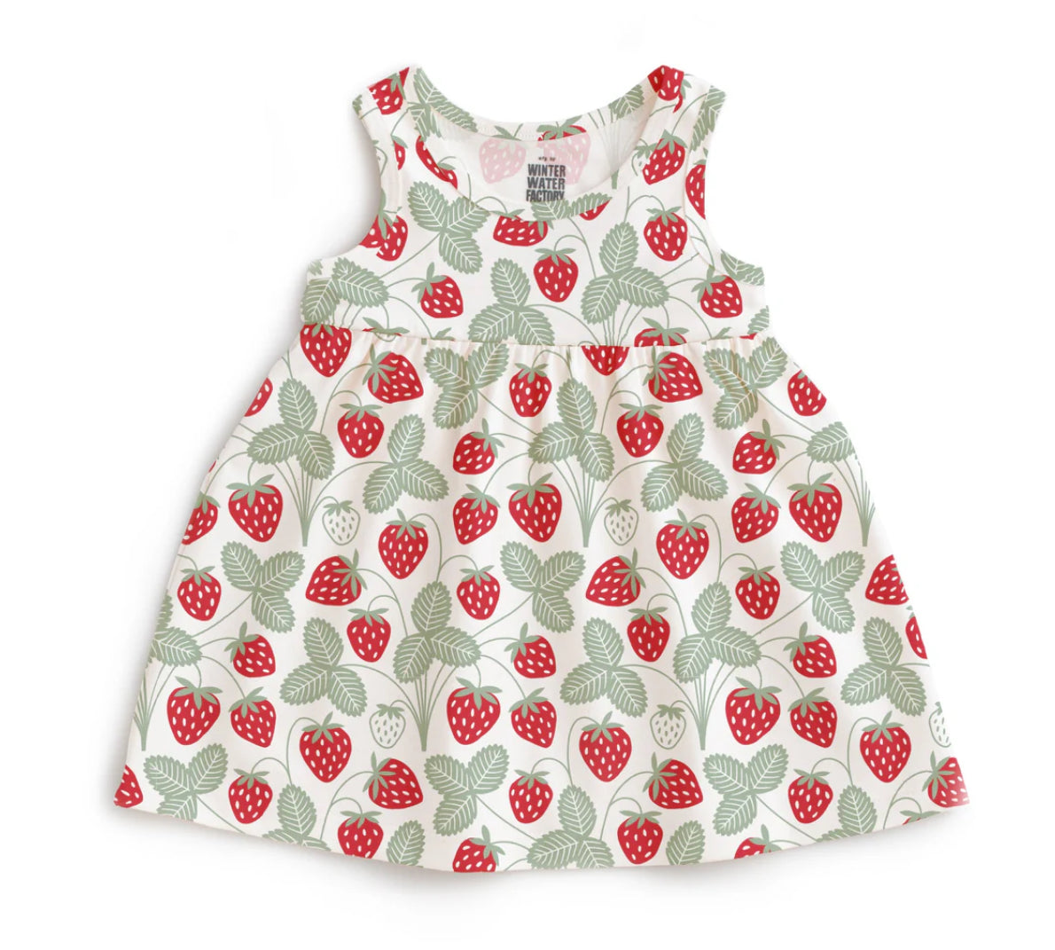 Alna Dress - Strawberries Red/Green