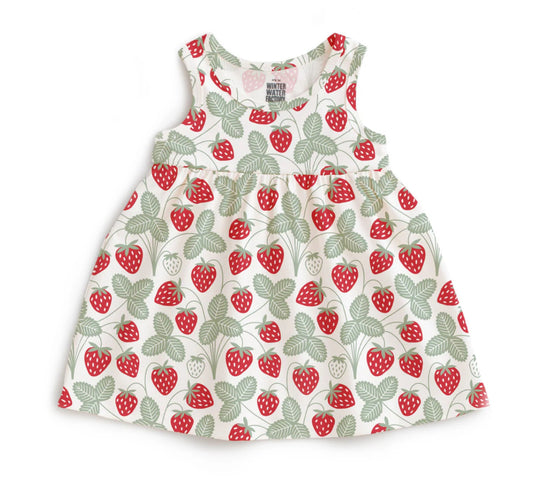 Alna Dress - Strawberries Red/Green