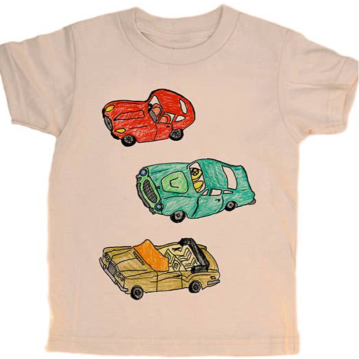 3 Cars - Kids Organic Tee