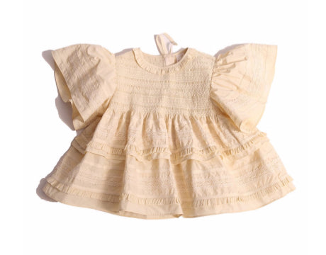 Brittany Smocked Tiered Blouse