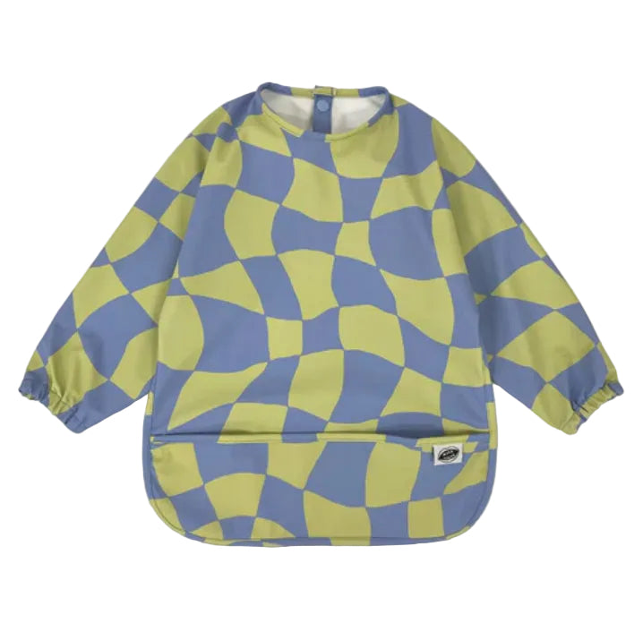 Smock Bib - Green Checkers
