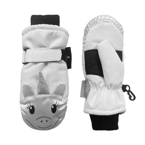 Animal Face Ski Mittens - 2-4Y
