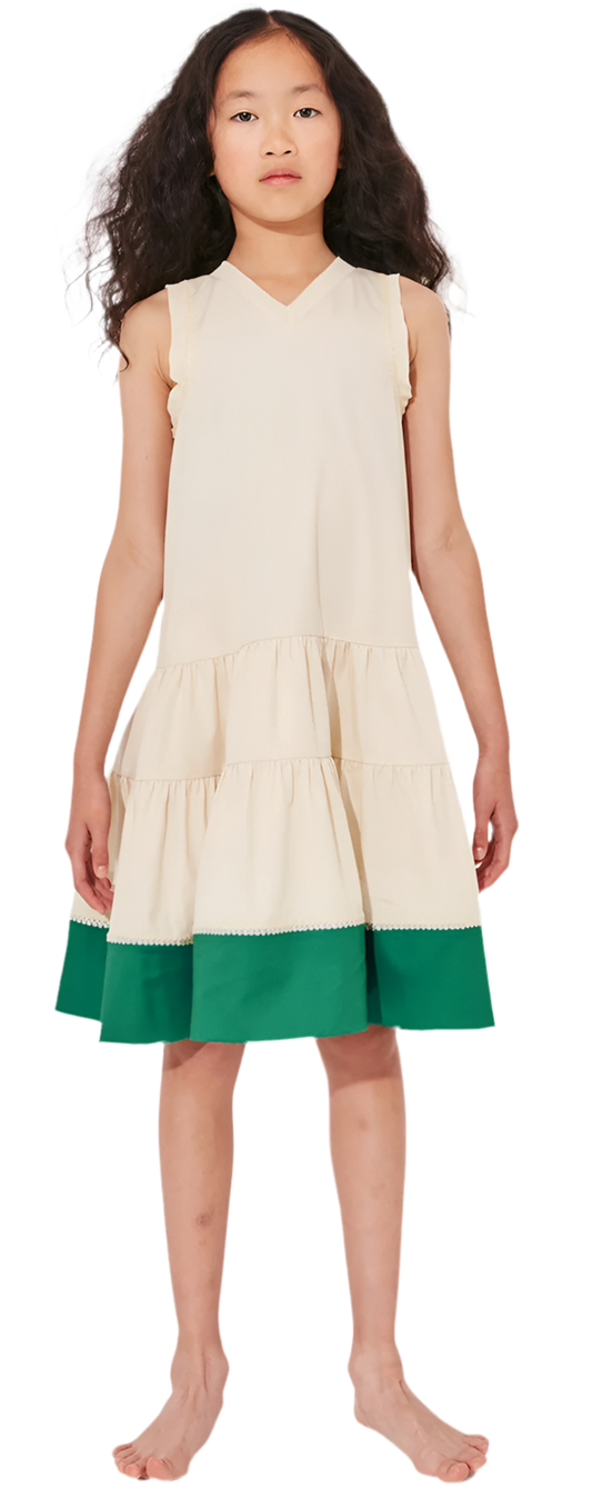 Sweep the Board Dress - Parchment