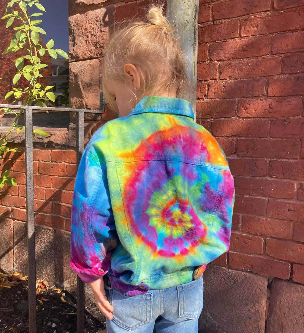 Mini Jean Jacket | Classic Rainbow