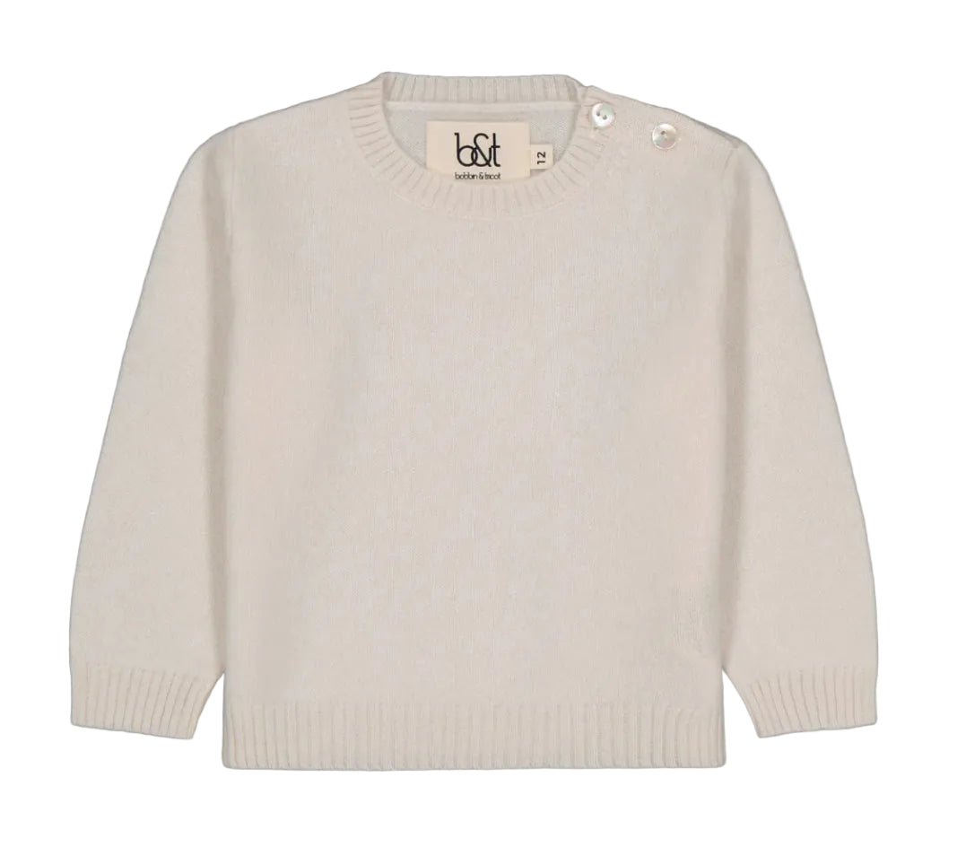 Cashmere Crewneck Sweater - Ivory