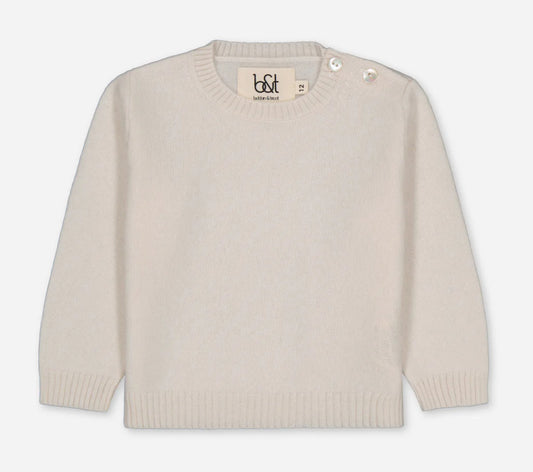 Cashmere Crewneck Sweater - Ivory