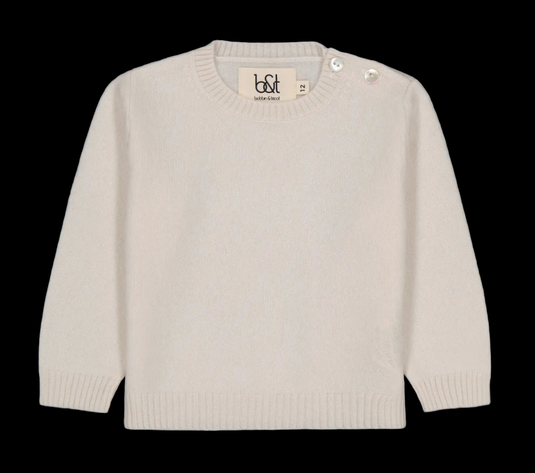 Cashmere Crewneck Sweater - Ivory