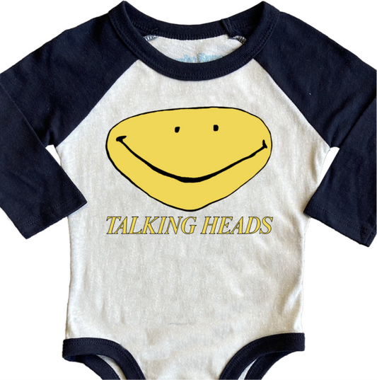 Talking Heads Recycled Raglan LS Onesie