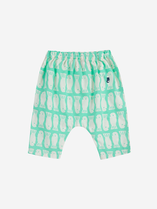 Lucky Fish All Over Woven Harem Pants