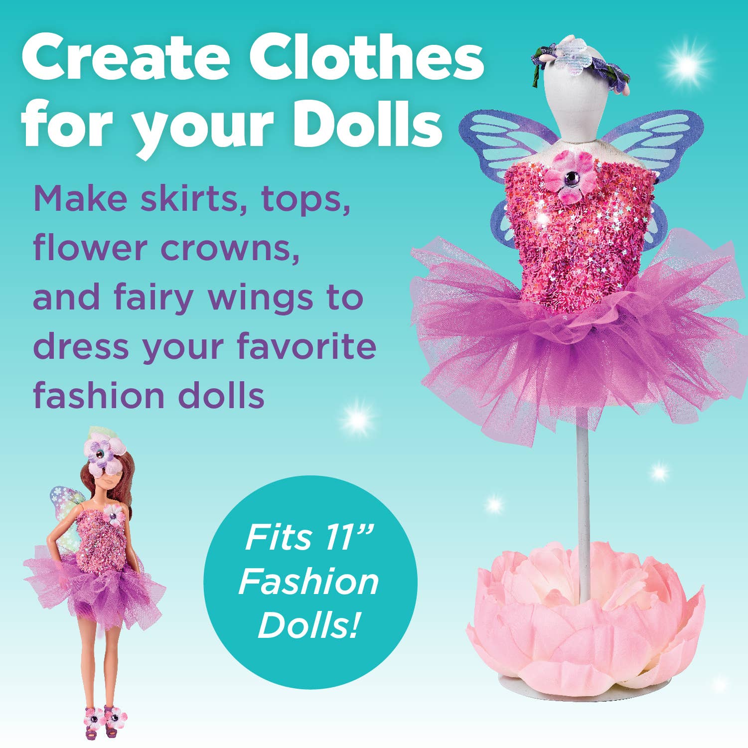Designed by You Fairy Fashions for Dolls Craft Kit for Kids