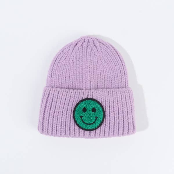 Smiley Face Beanie - Orange