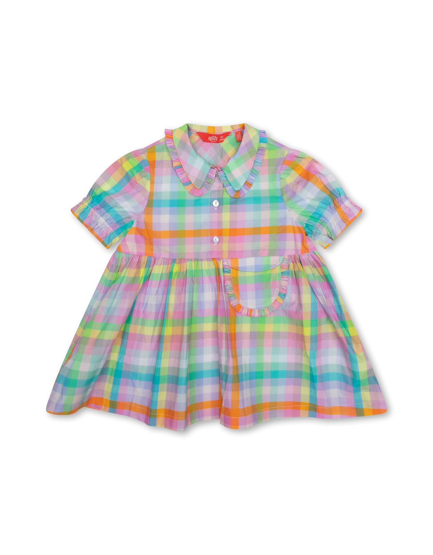 Didget Plaid Dress - Prism Pink