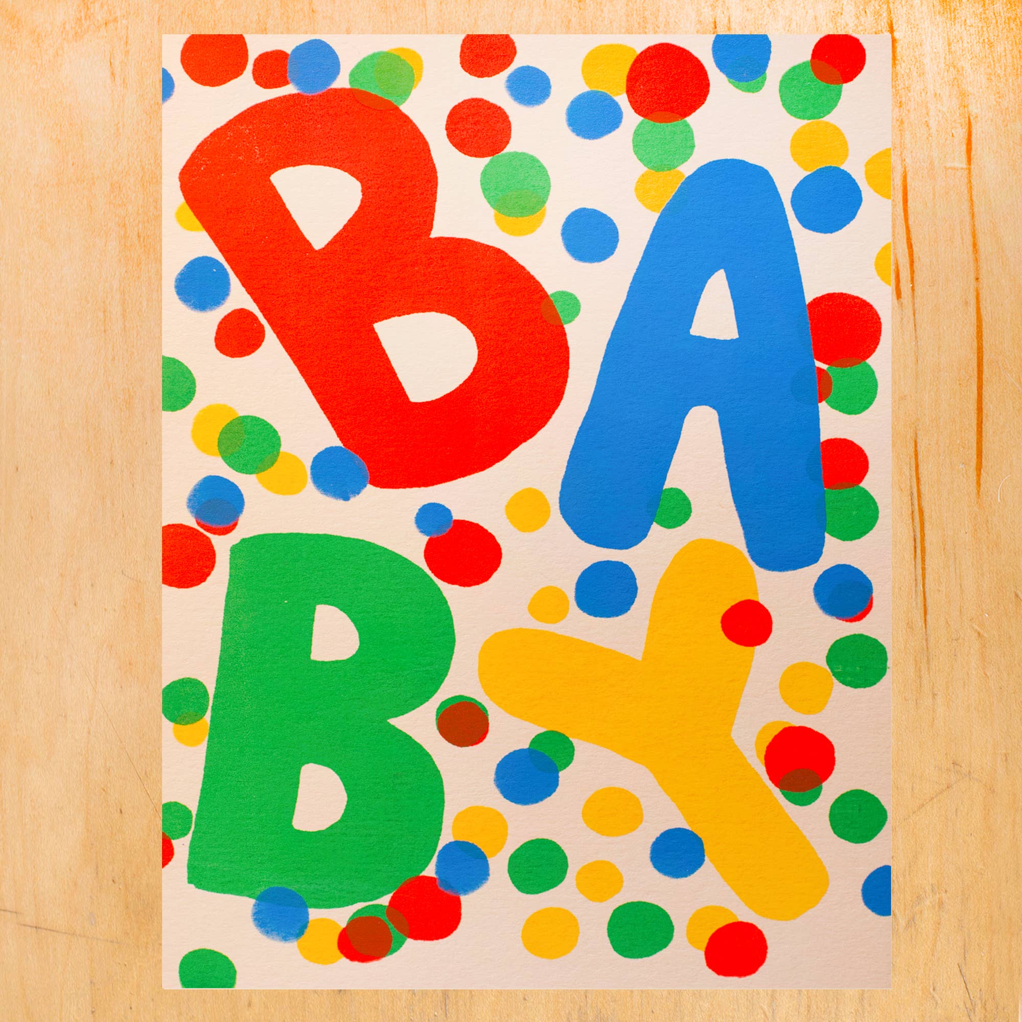 BABY DOTS GREETING CARD