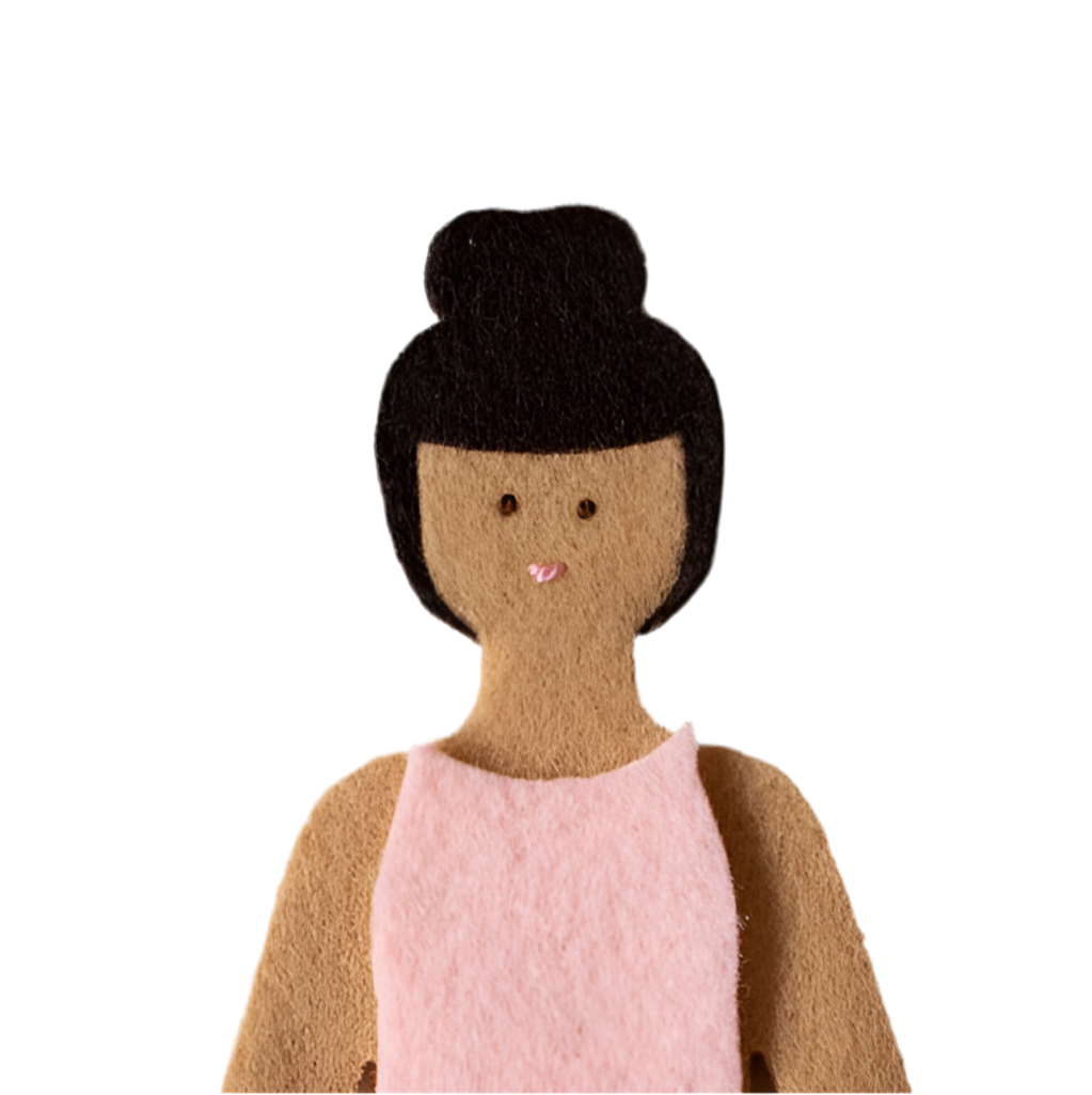 Felt Doll - Starter Girl in Caramel