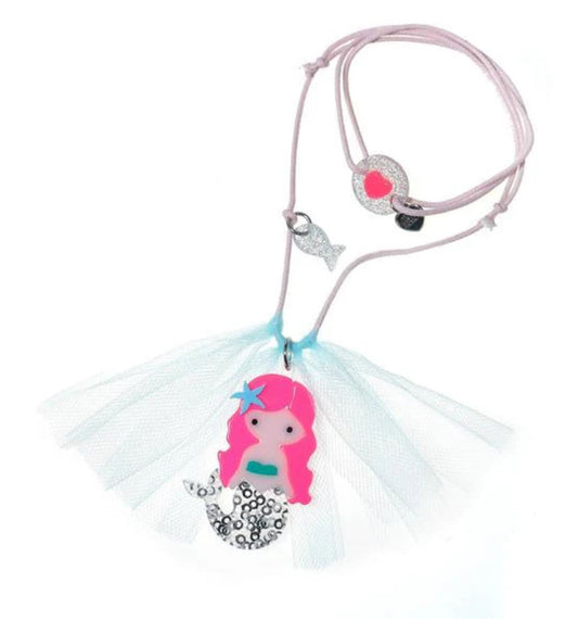 Necklace - Mermaid Neon Pink Hair
