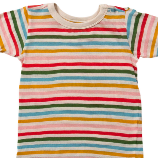 Rainbow Striped SS T-Shirt