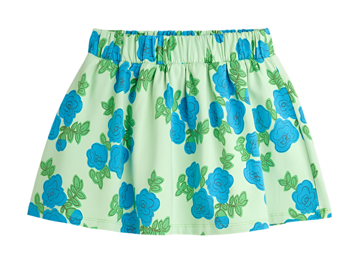 Blue Roses AOP Skirt Set