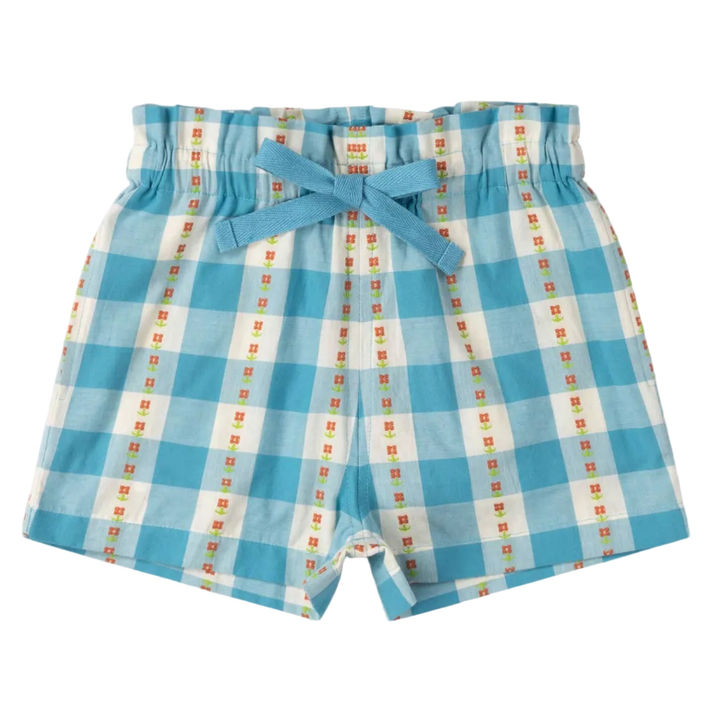 Blue Flowers By The Sea Shorts