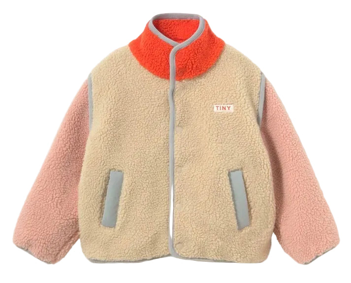 Color Block Sherpa Jacket