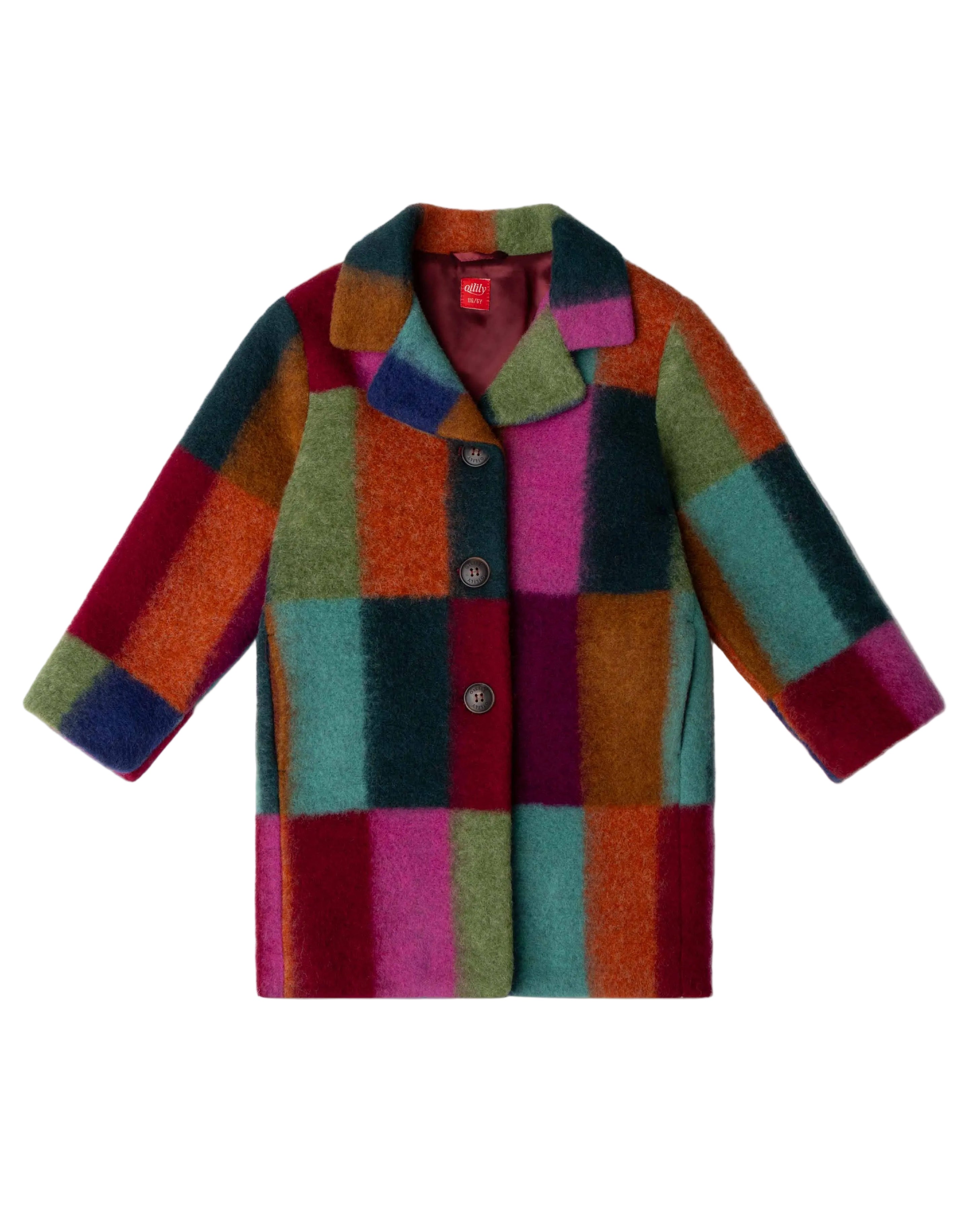 Charlize Multicolor Checkered Coat