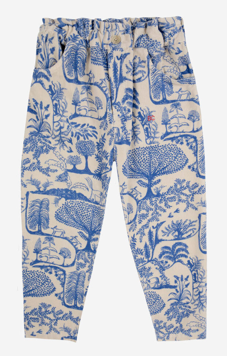 Wonderland All Over Micro Corduroy Paperbag Pants